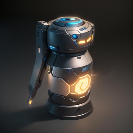 00676-3583565185-Sci-fi gun,Circular hand grenade, solo ,(masterpiece, top quality, best quality, official art, beautiful and aesthetic_1.2),(8k,.png